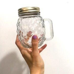 Pineapple Glass Jar with Handle by Bell